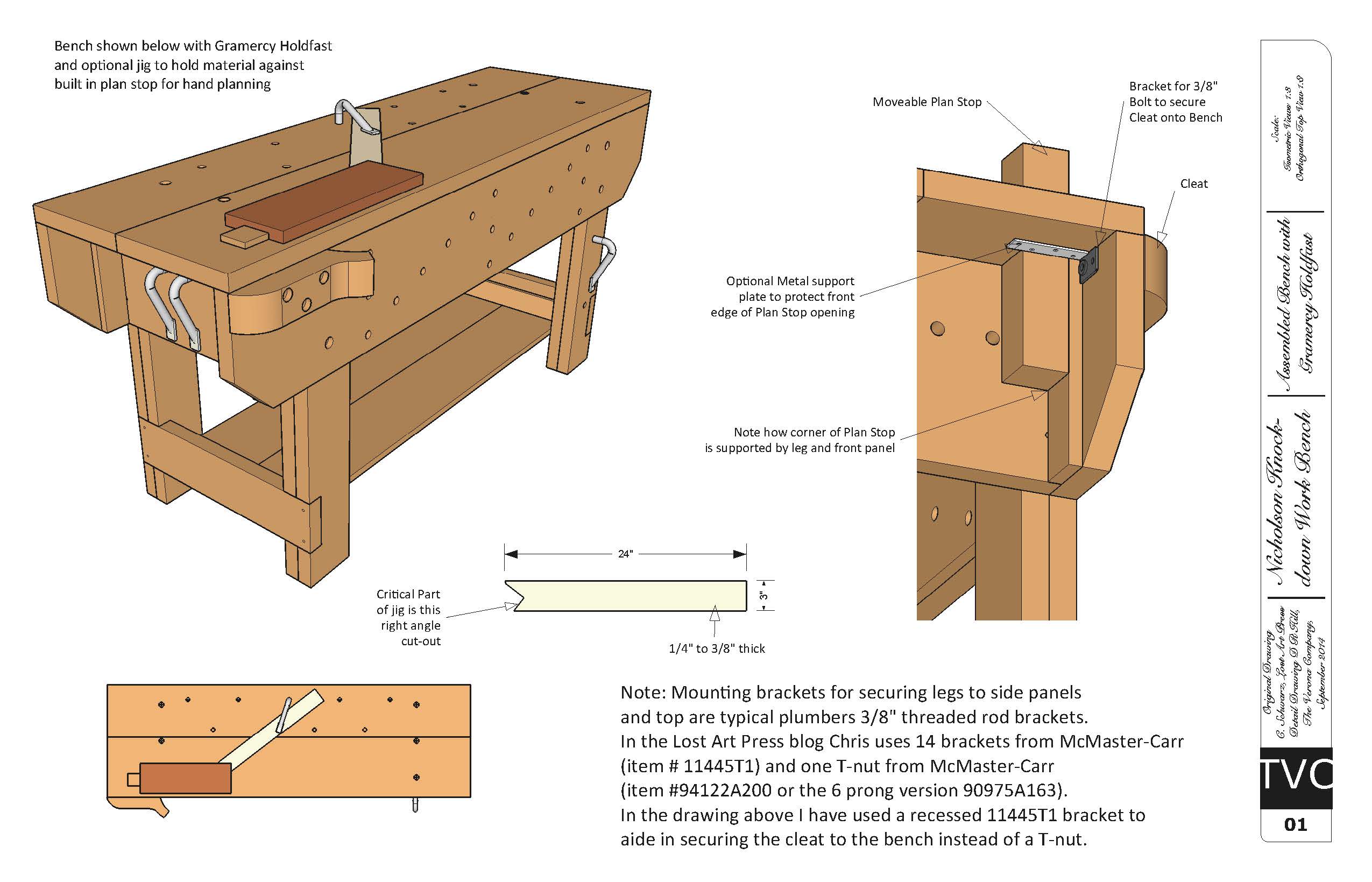 Download: Free Plans for the Knockdown Nicholson Workbench | Lost Art 