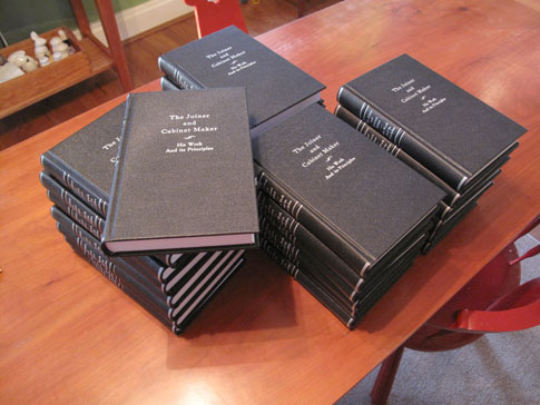 Black Leather Joiner And Cabinet Maker Books Are In Lost Art Press